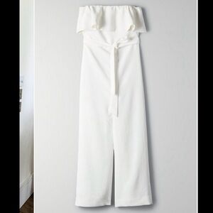BNWT Aritzia BABATON Flutter Jumpsuit - Espace/white SIZE 8
